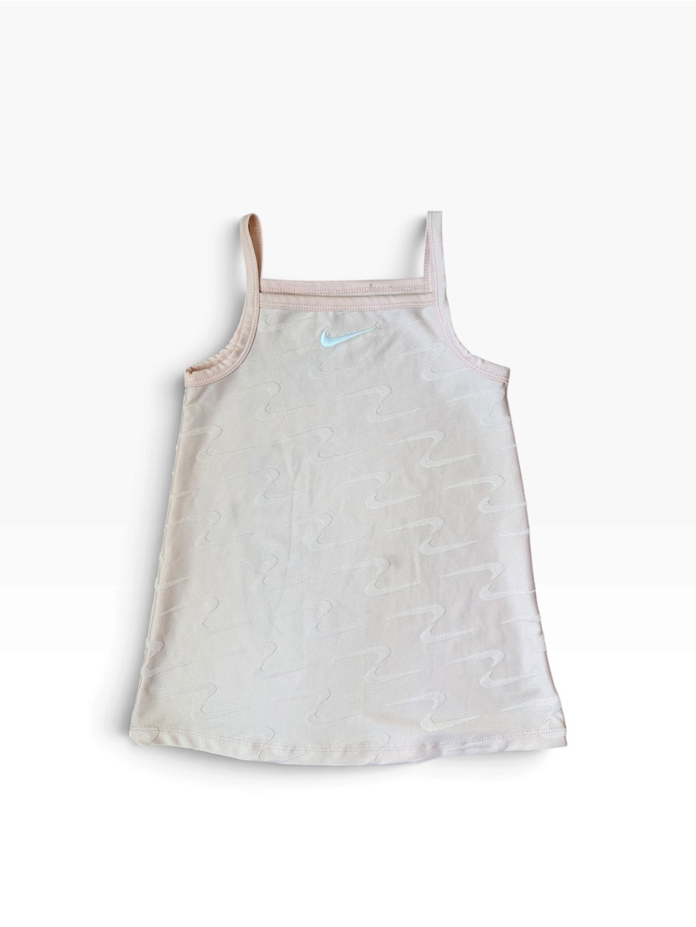 Nike Girls Light Pink Tank Dress with Swoosh